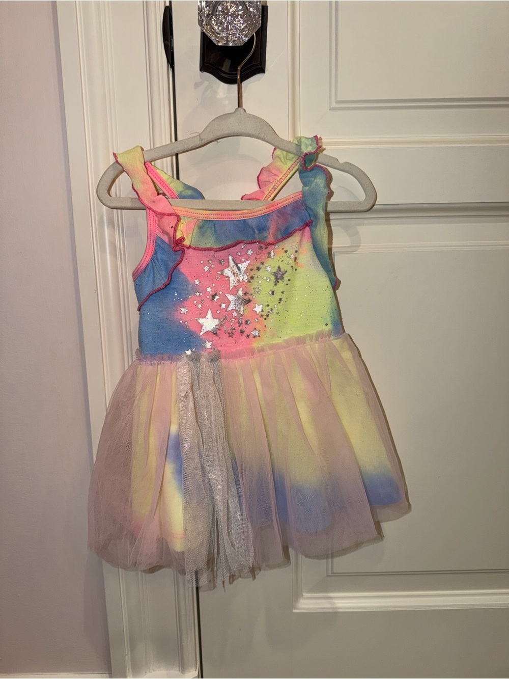 Girls' Pastel Rainbow Star Tutu Costume Dress